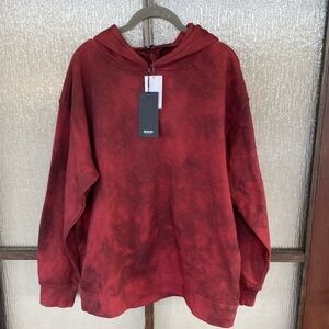 Hudson Jeans Open-Back Hooded Sweatshirt. Size Medium NWT